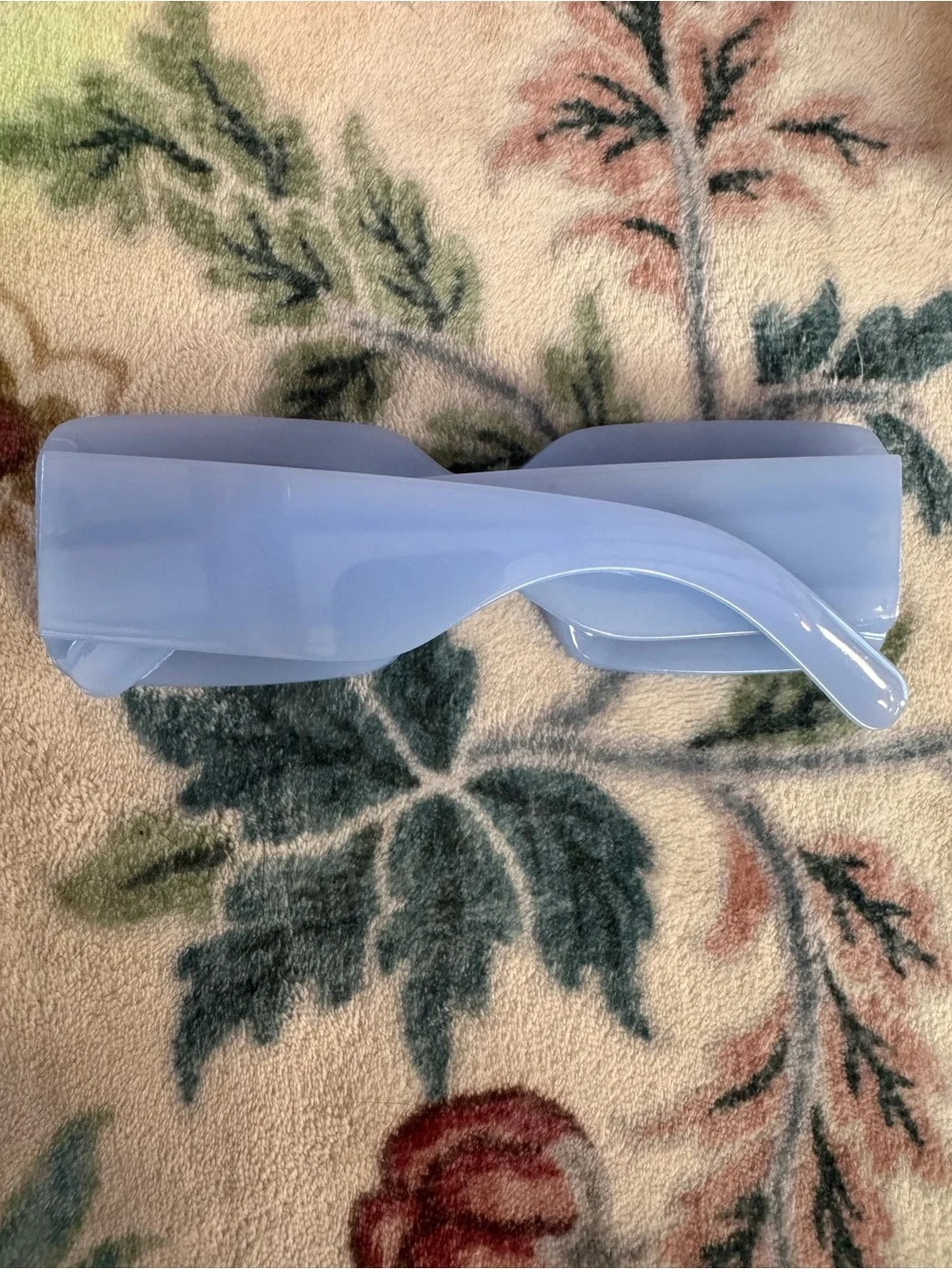 Retro 90s Baby Blue Rectangle Sunglasses Chunky Square Sunnies